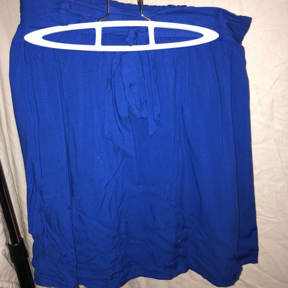 Royal Blue Front Tie Skirt